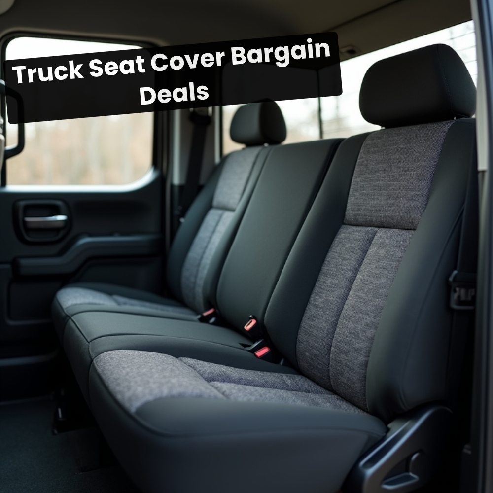 TrendingResults Startflow Facebook ad: Truck Seat Cover Bargain Deals.