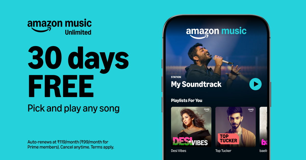 Amazon Music IN Facebook ad