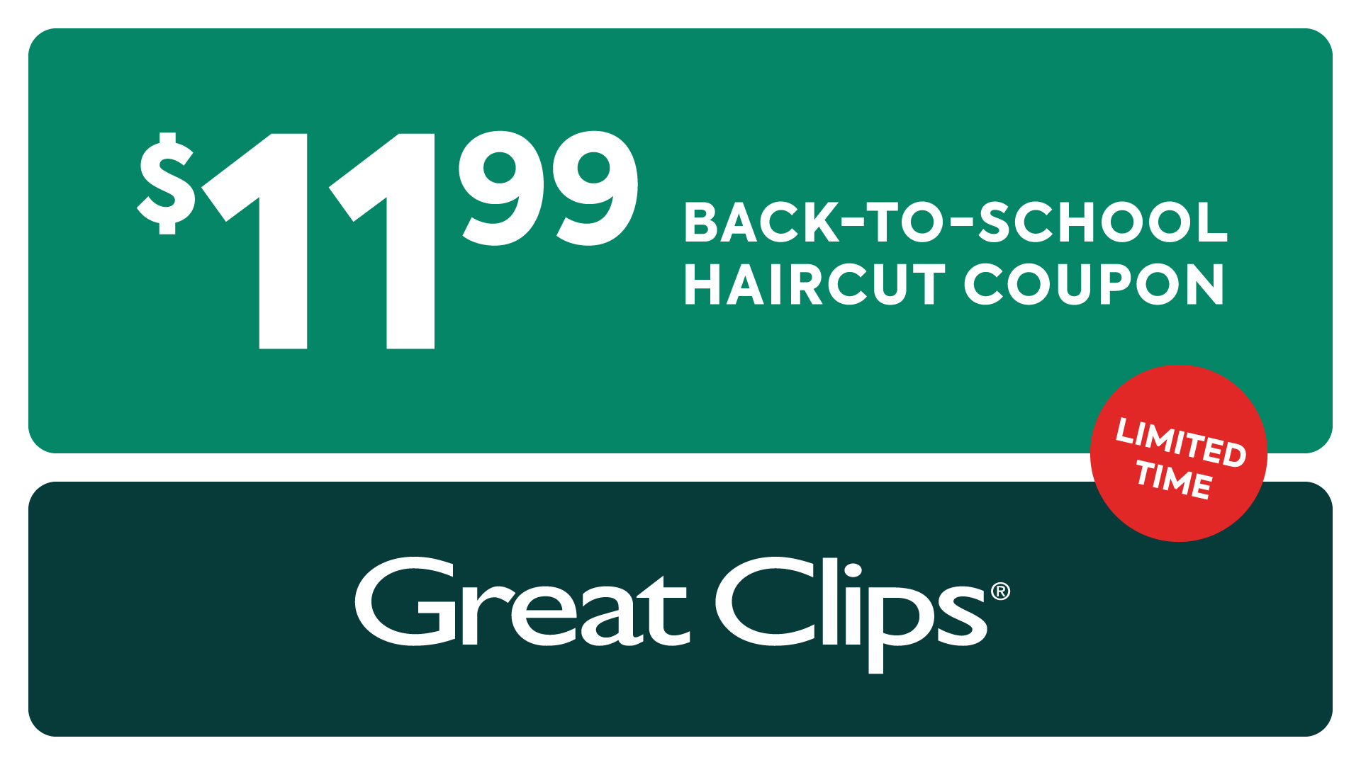 Great Clips Facebook ad from Aug 3, 2026