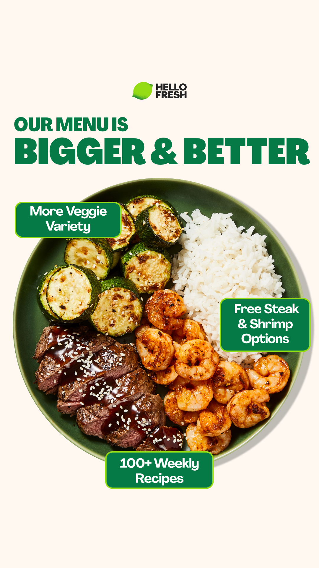 HelloFresh Facebook ad
