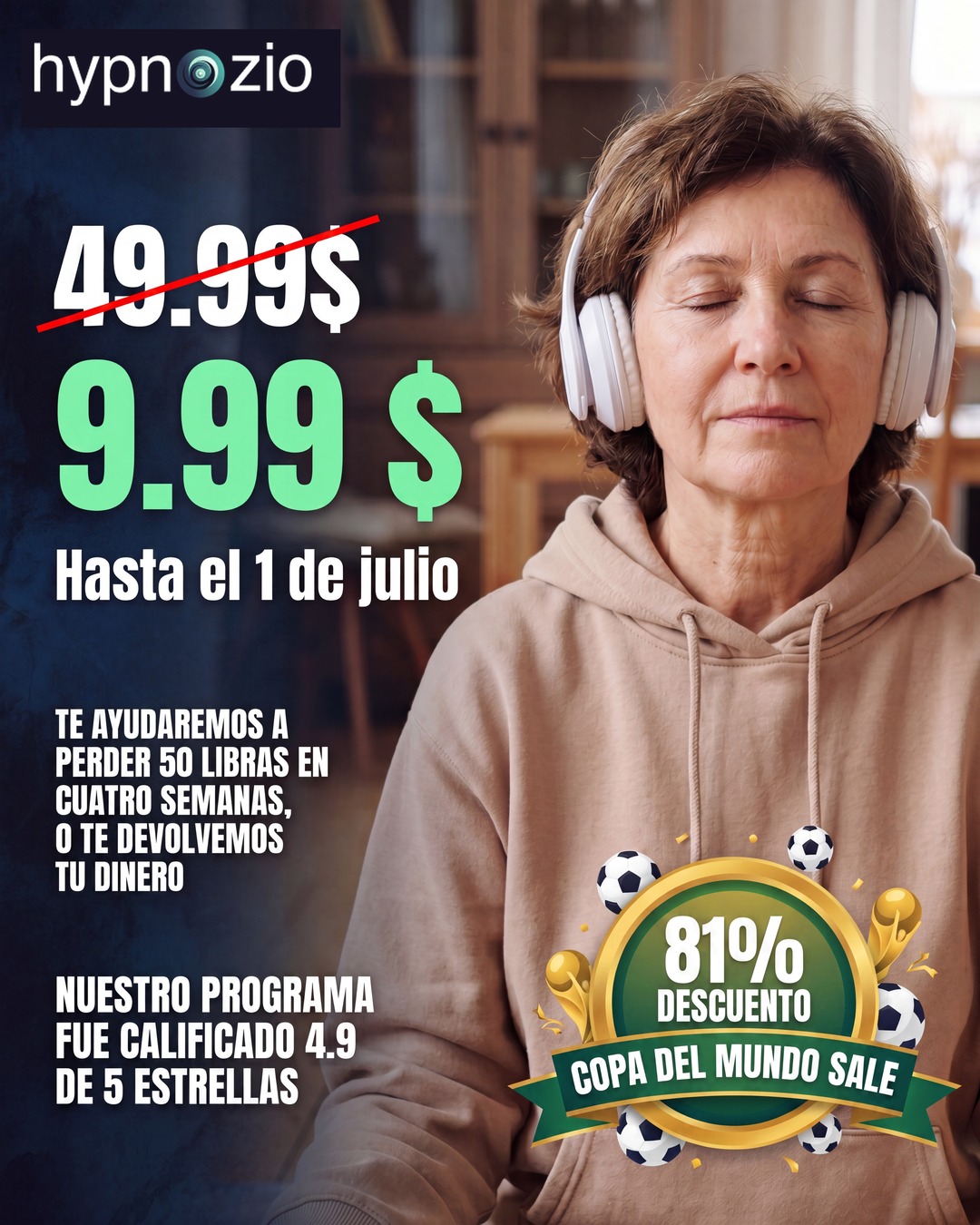 Hypnozio: power of hypnotherapy Facebook ad