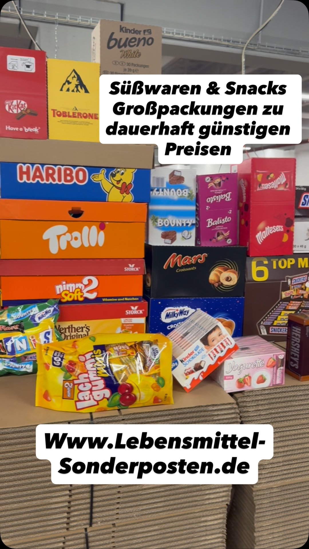 Lebensmittel-Sonderposten Lagerverkauf-Freilinger Facebook ad: In unserem Onlineshop www.Lebensmittel-Sonderposten.de…