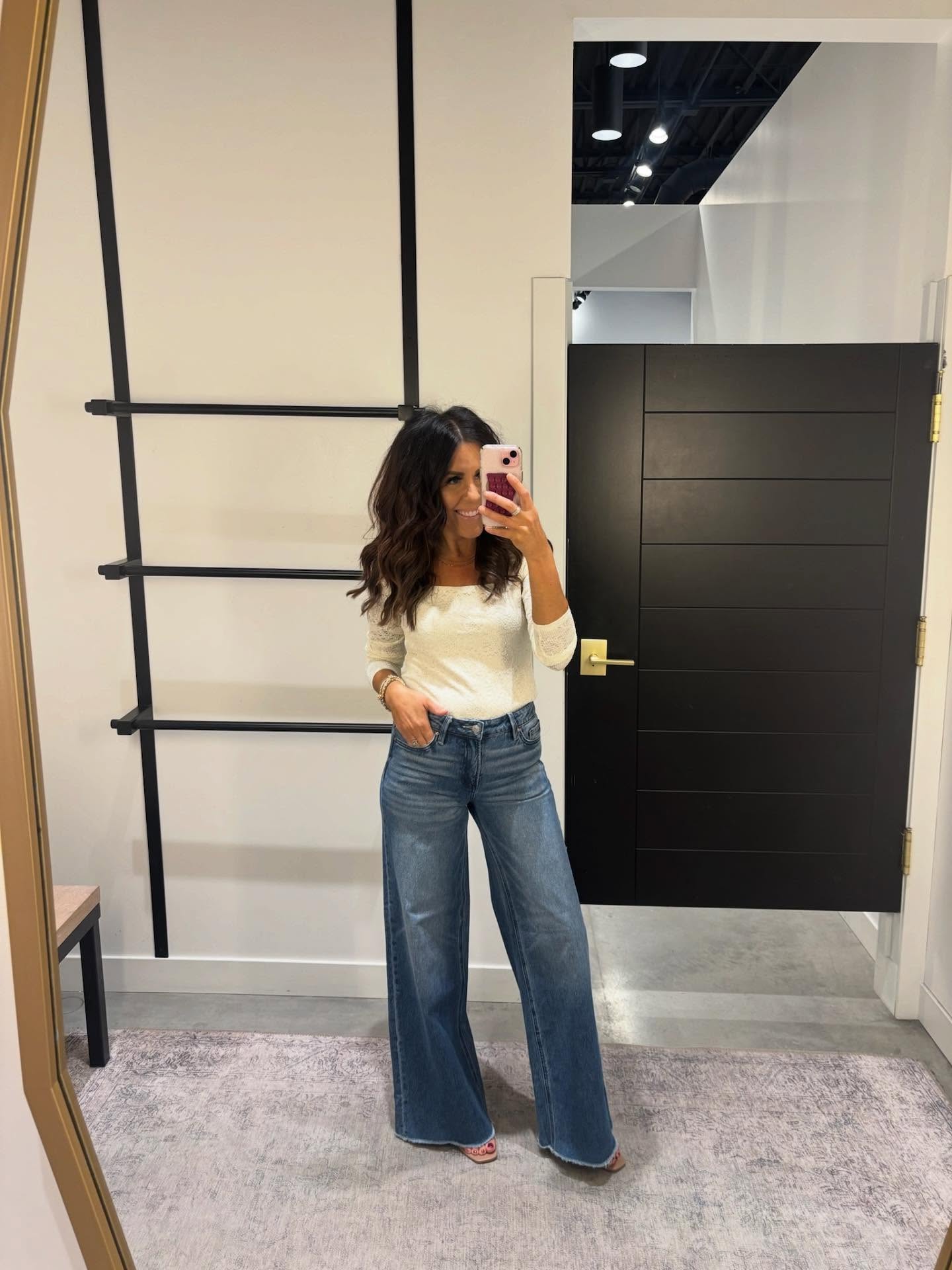 leela & lavender Facebook ad: Denim CRAZE @am.sunde showing off her favorite denim…