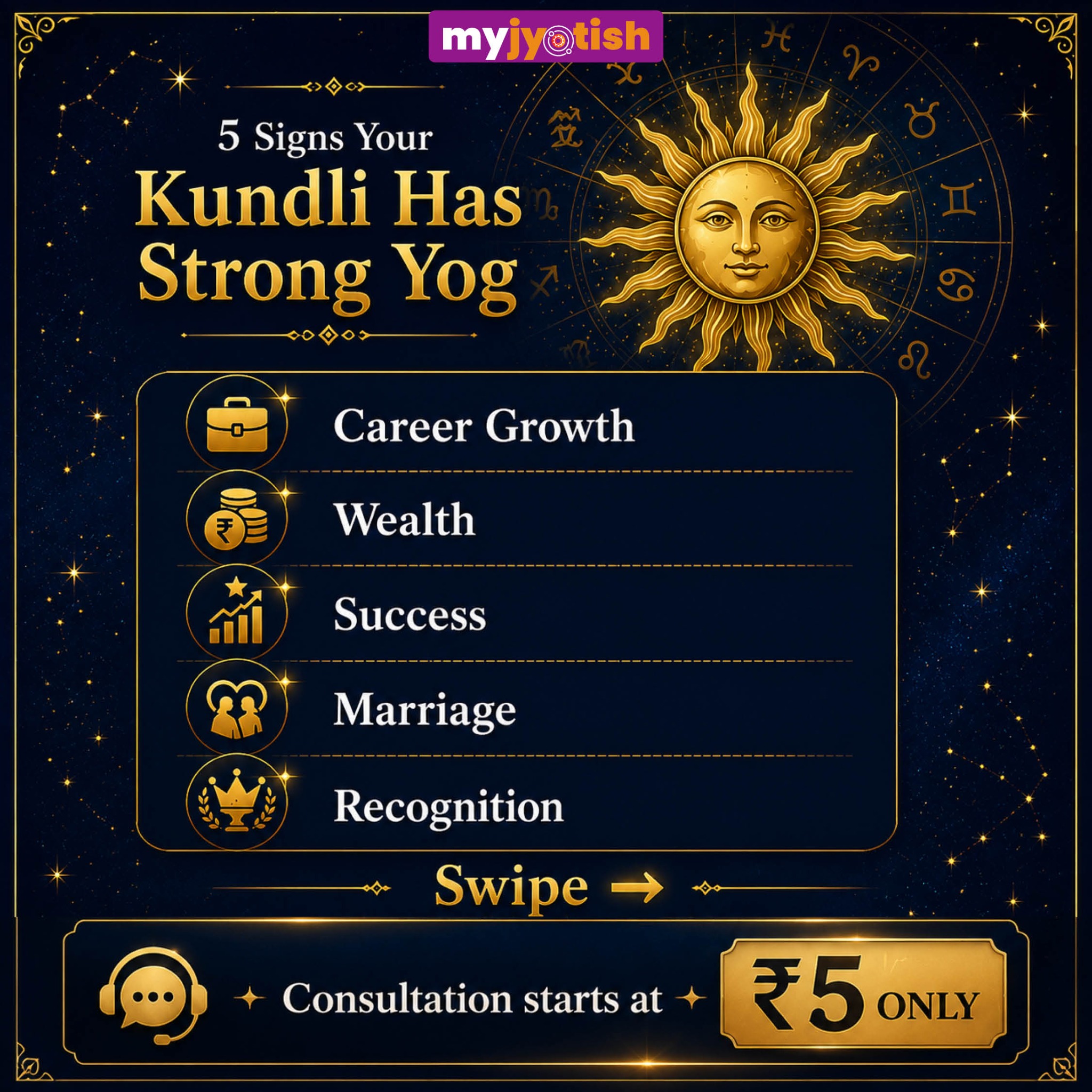 My Jyotish Facebook ad: Kya aapki kundli mein strong yog maujood hai?