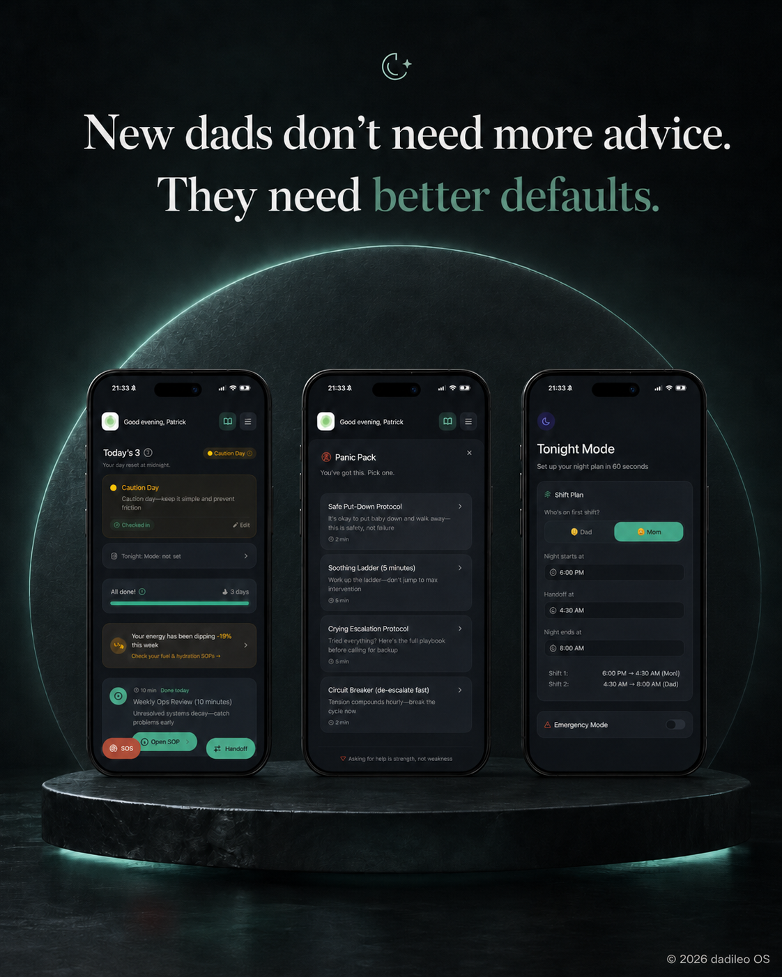 Dadileo OS Facebook ad: Become the steady dad your family needs.