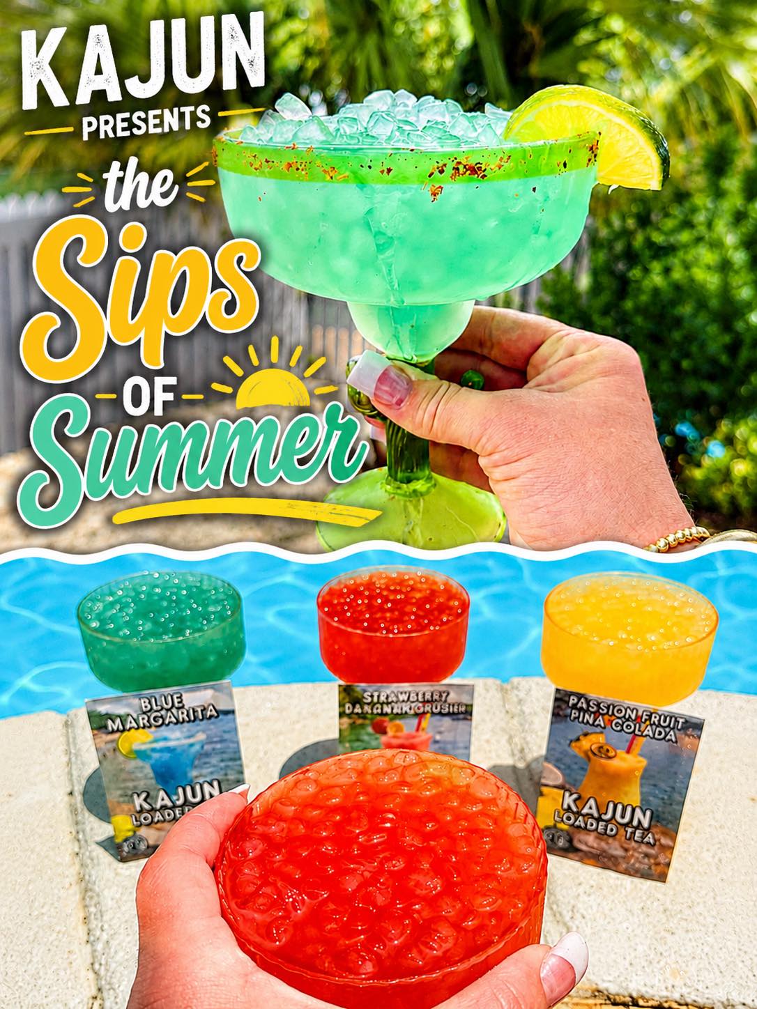 Kajun Loaded Tea Facebook ad: Sip the Summer