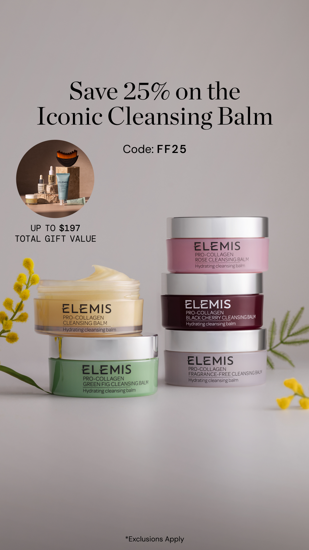 Elemis Facebook ad