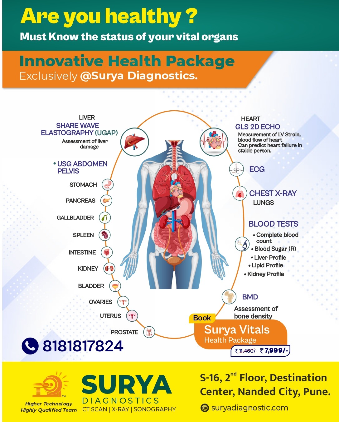 Surya Diagnostics Nanded City Pune Facebook ad: Are You Truly Healthy?