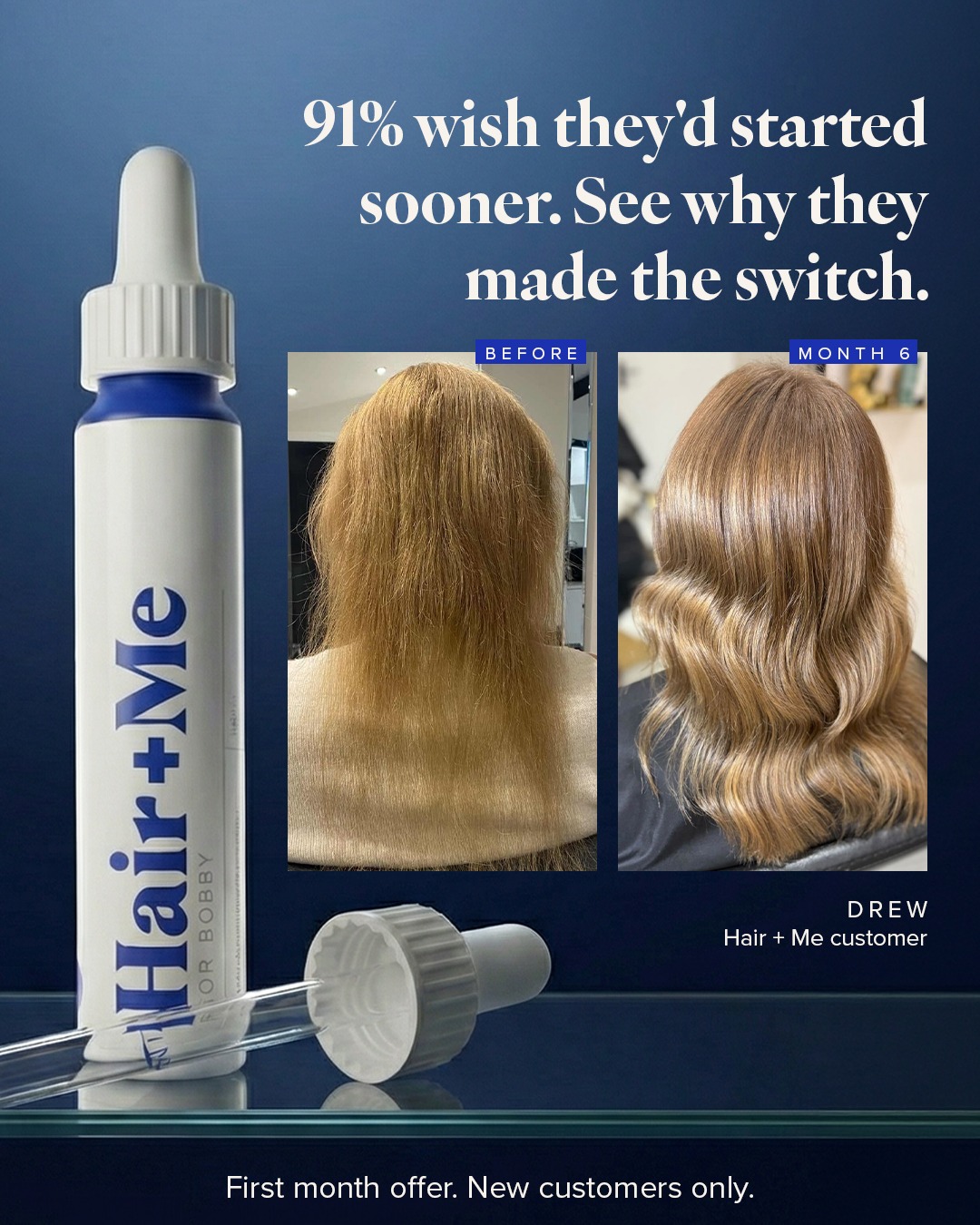 Hair + Me Facebook ad