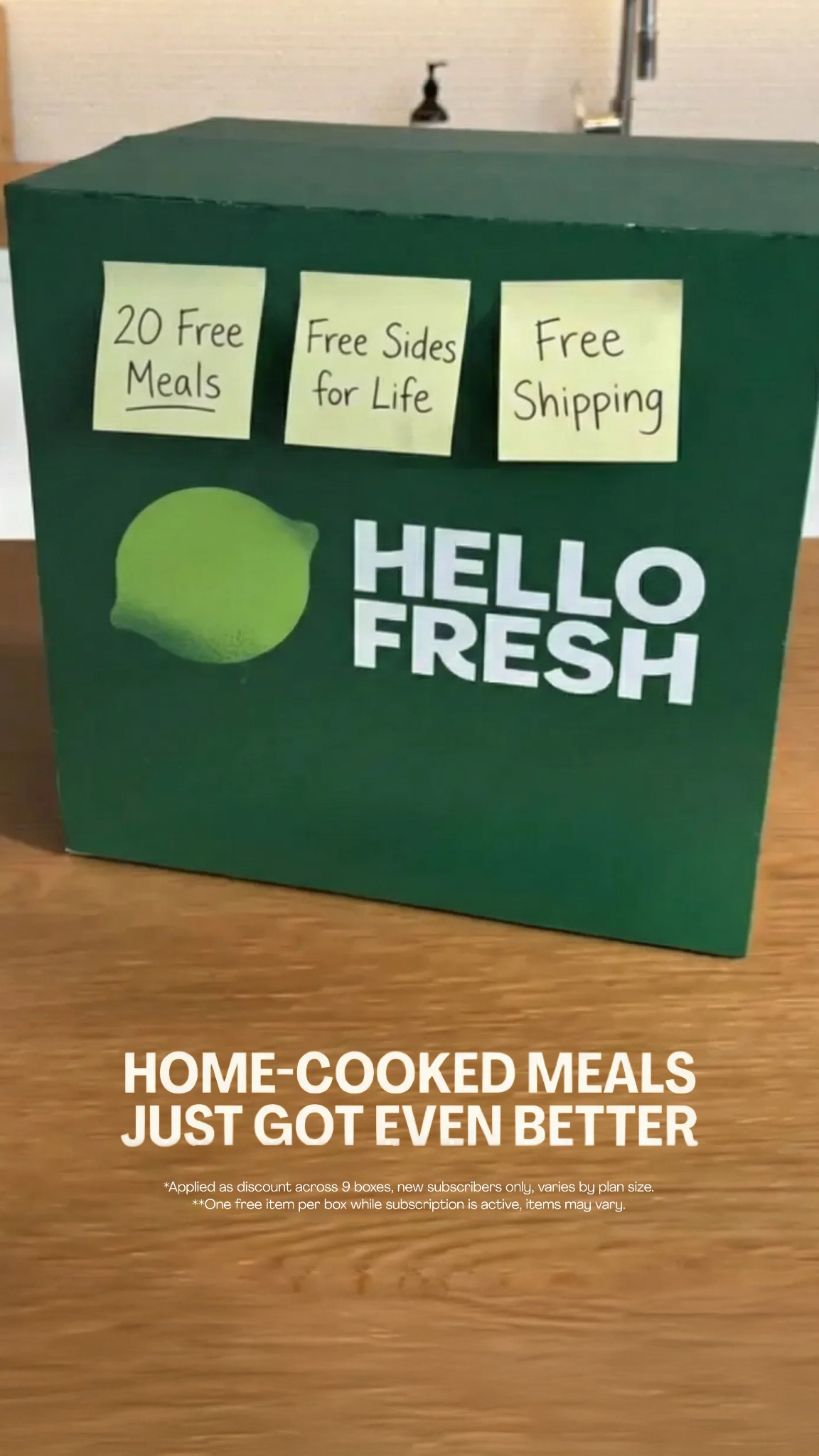 HelloFresh Facebook ad