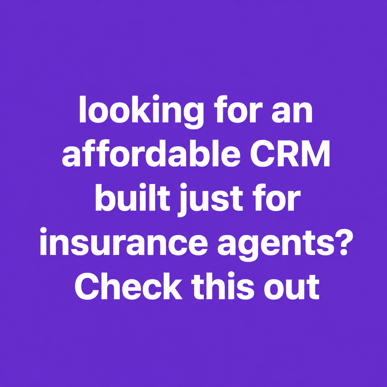 Agent CRM: AI-Powered Sales+Marketing Software Facebook ad