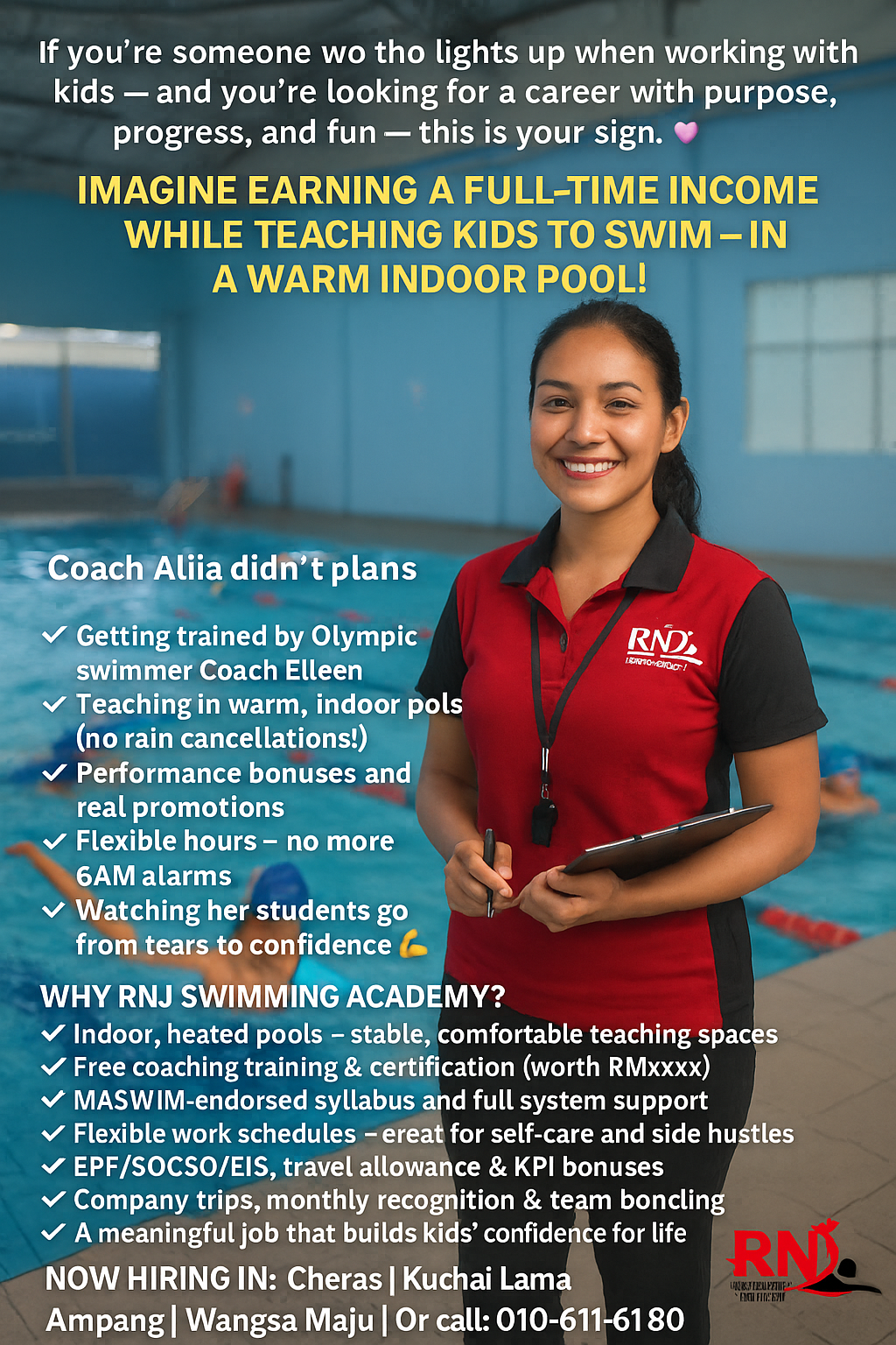 RNJ Swimming Academy Sekolah Renang Facebook ad