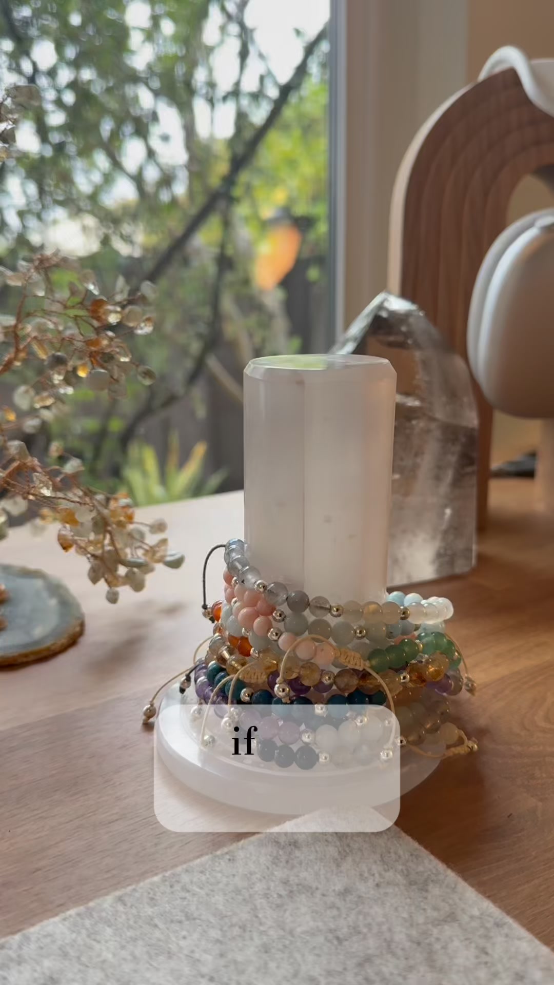 The Crystal Elephant Facebook ad: Cleanse your energy and your crystal bracelets, while…