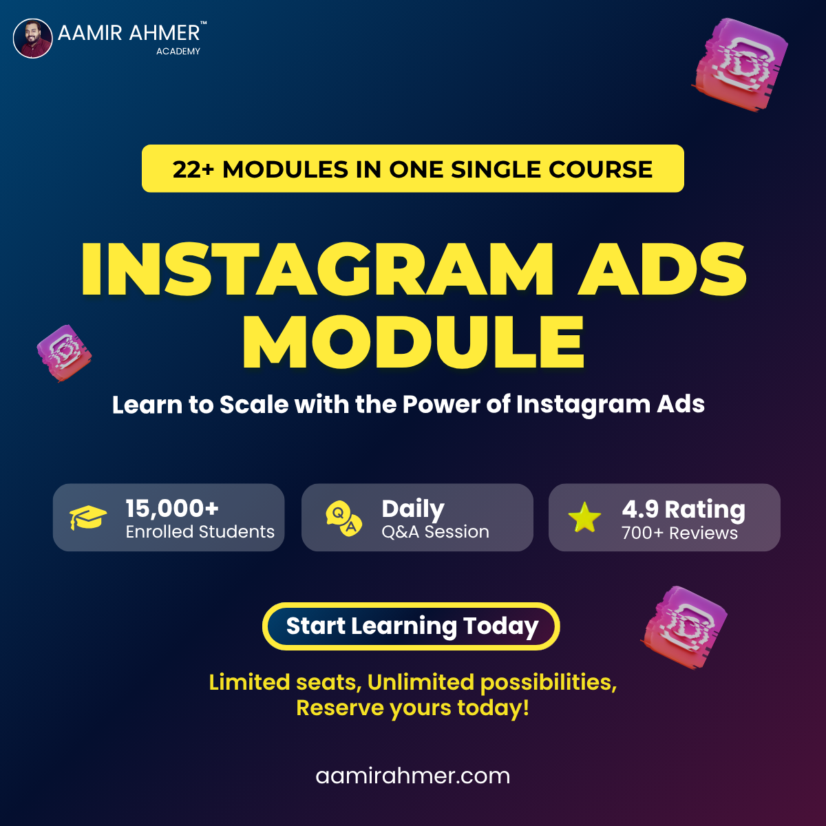 Aamir Ahmer Academy Facebook ad