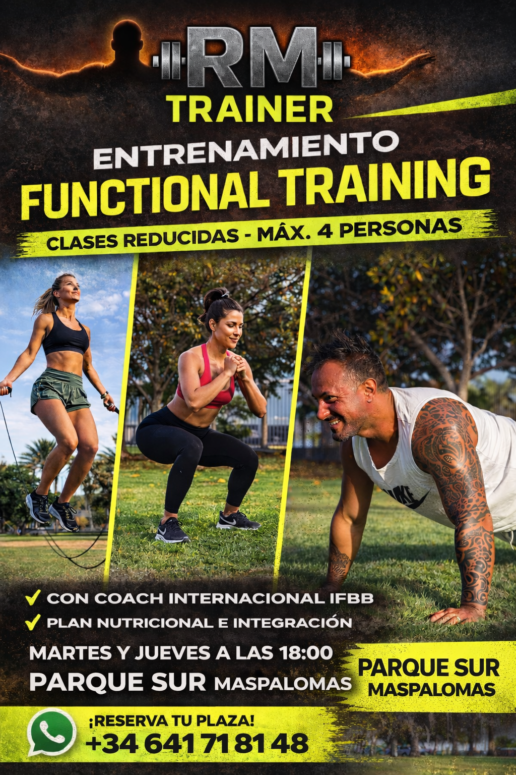 ale rmtrainer Facebook ad: Clases FunctionalTraining