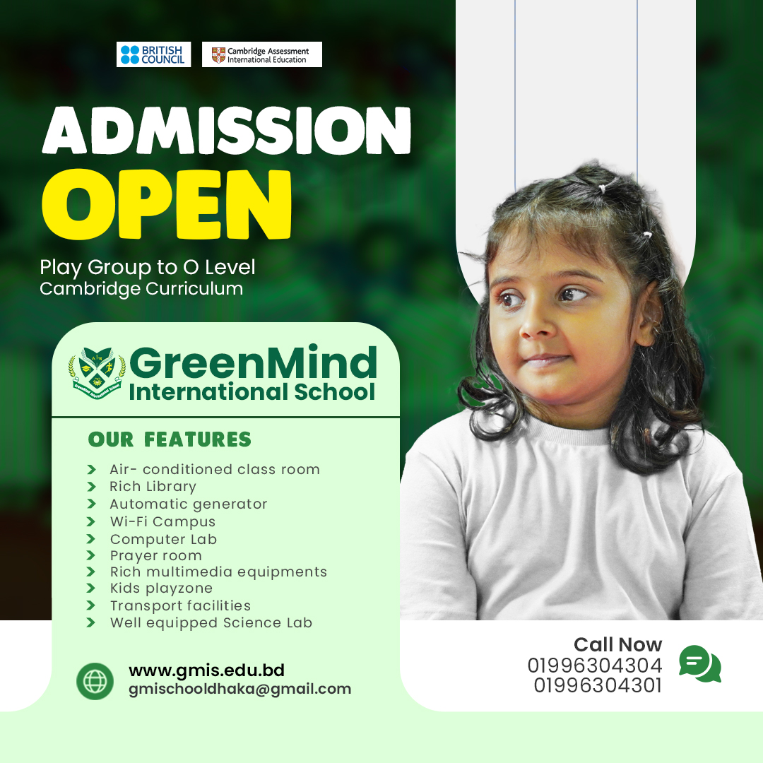 GreenMind International School Facebook ad: Admission Open!