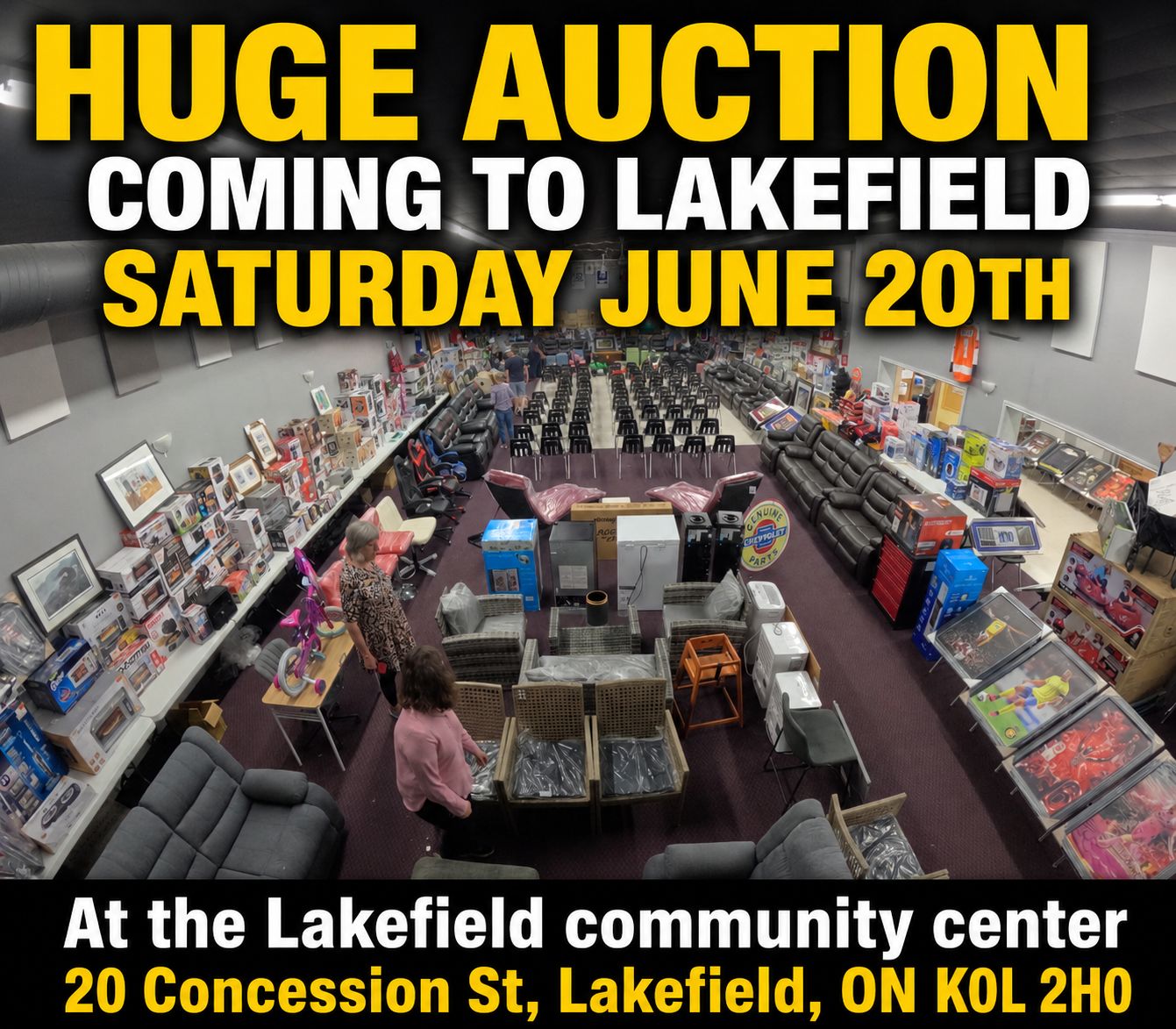 Prime Time Auction Facebook ad: **AUCTION***AUCTION***AUCTION***AUCTION**