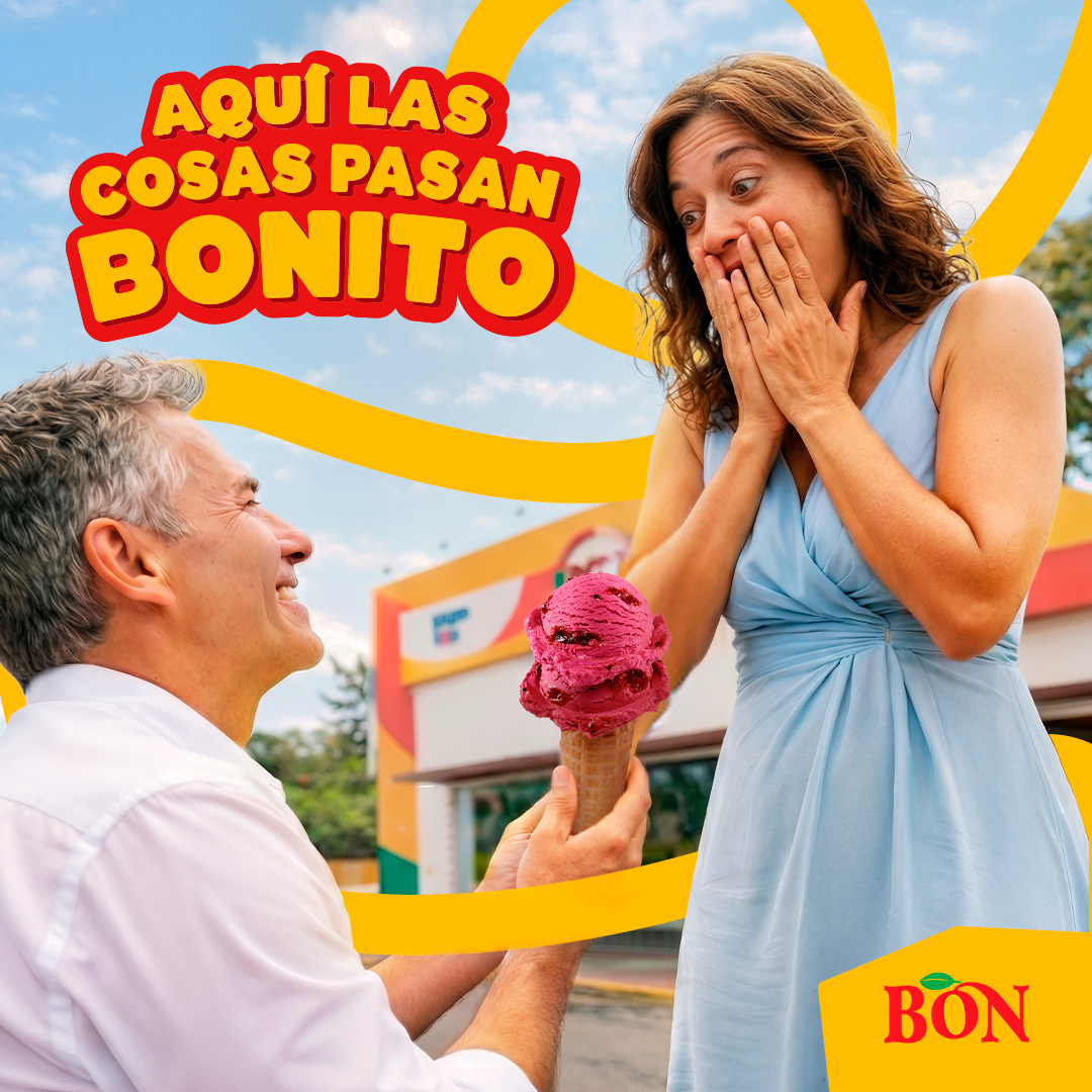 Helados BON RD Facebook ad: Hay lugares donde compras un helado…