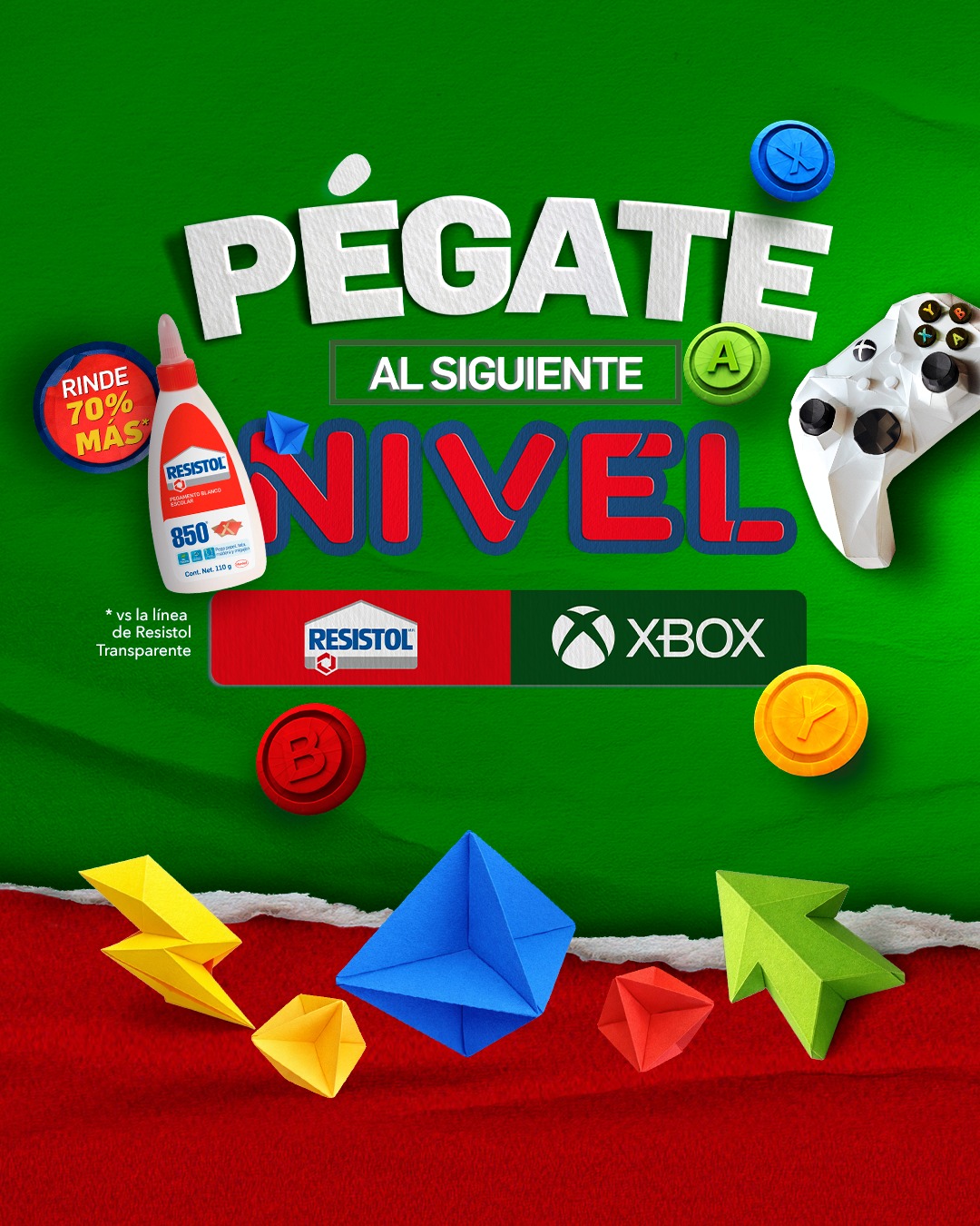 ResistolMx Facebook ad: Compra, registra y juega por algo grande Pégate…
