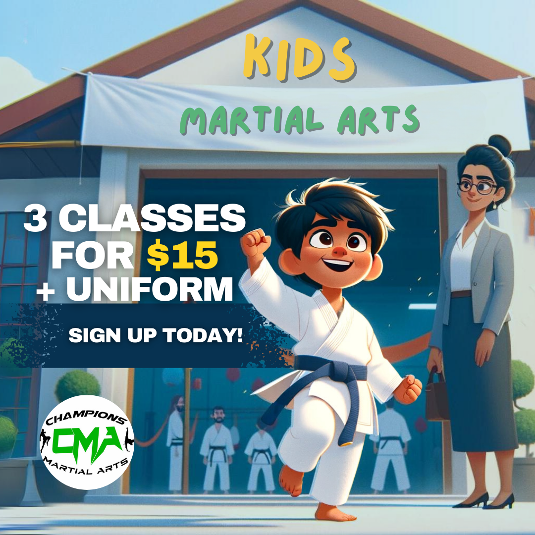 Champions ATA Martial Arts Facebook ad from Apr 16, 2026