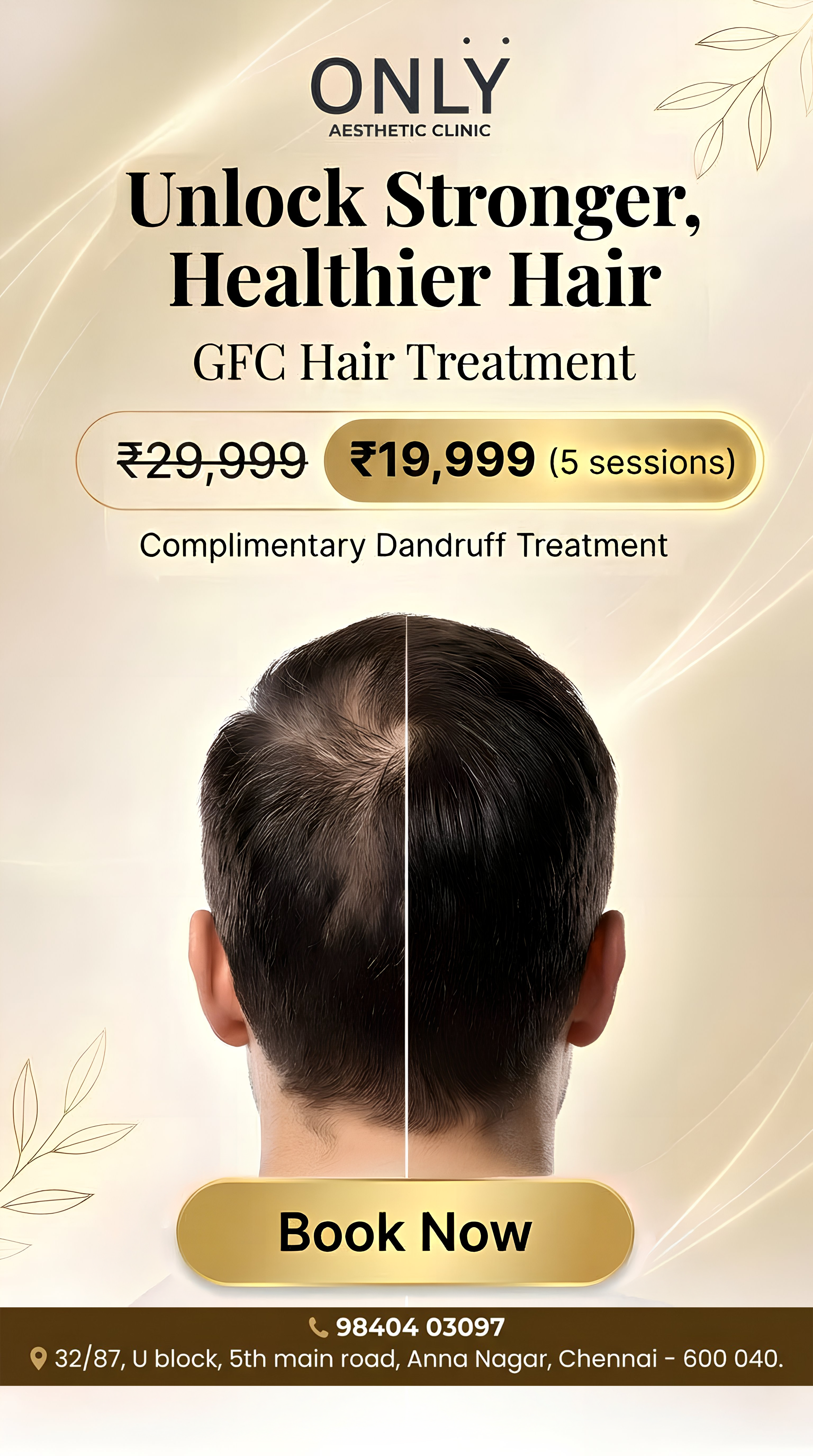 Onlyaestheticsclinic Facebook ad: Skin | Hair | Aesthetics