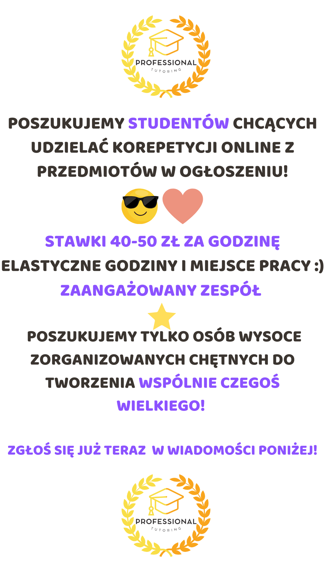 Professional Tutoring - Rekrutacja Facebook ad