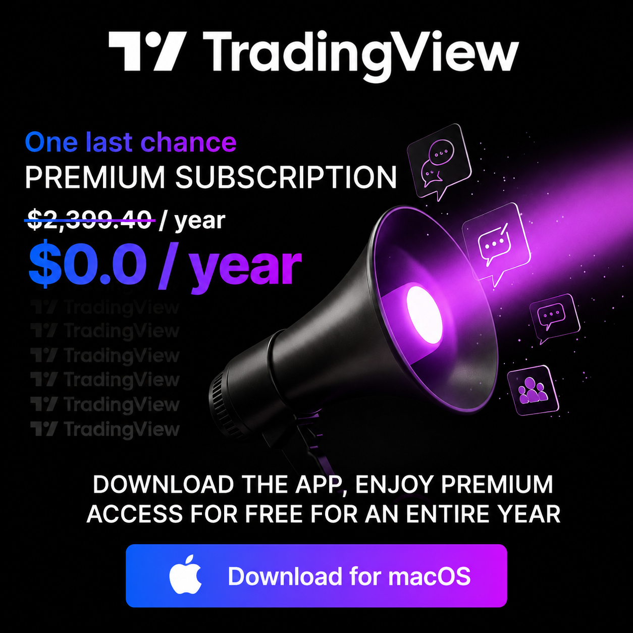 Sponsored by TradingView Facebook ad