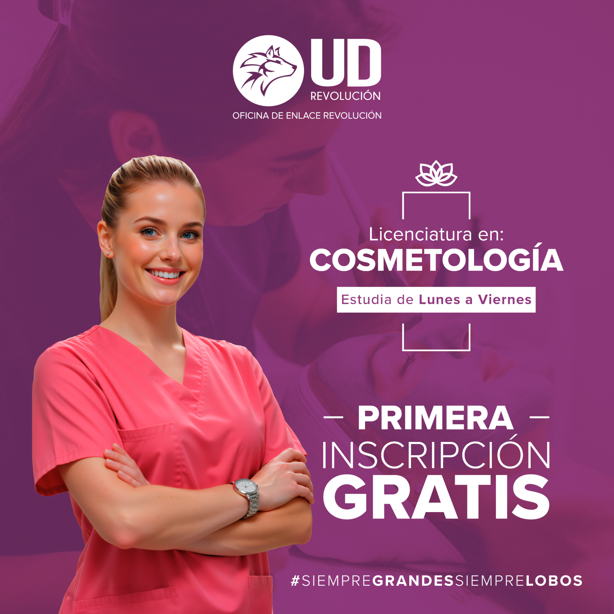 UD Campus Revolución Facebook ad: Únete a la gran familia LOBOS