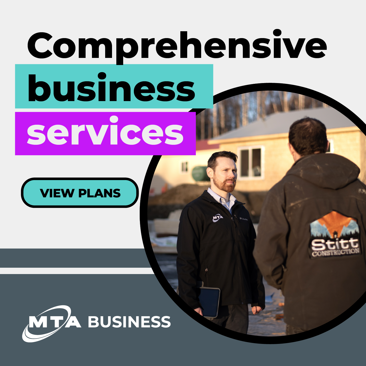 MTA Facebook ad: Your business needs more than a connection.