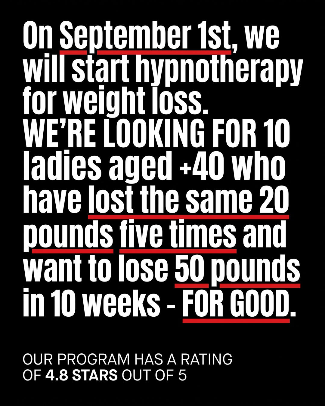 Hypnozio: power of hypnotherapy Facebook ad