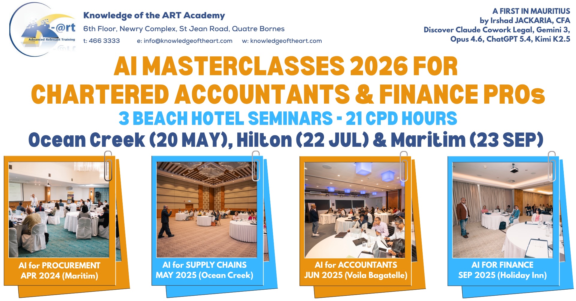 Knowledge of the ART Academy Facebook ad: AI Masterclasses for Chartered Accountants and Finance…