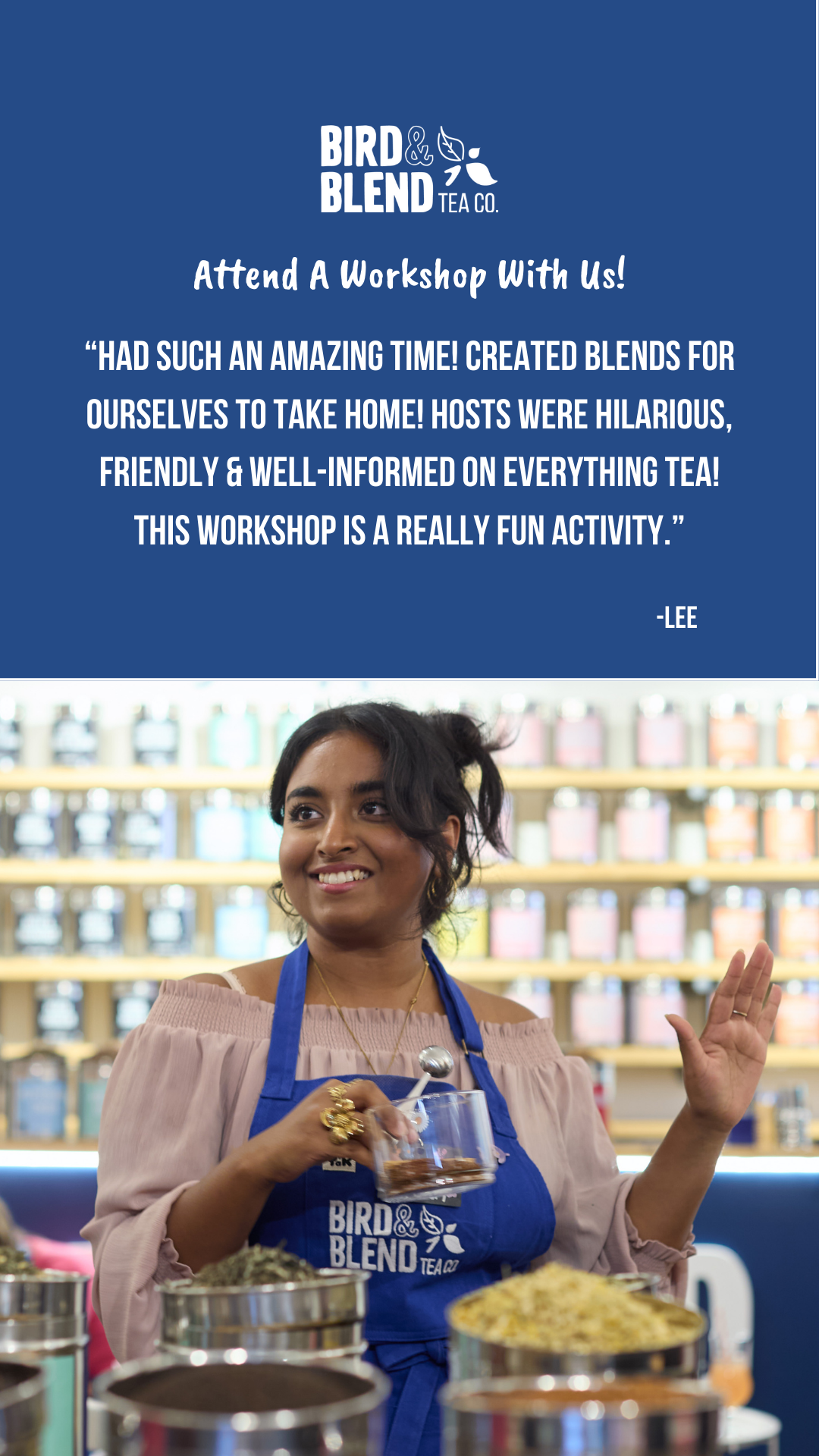 Bird & Blend Tea Co. Facebook ad