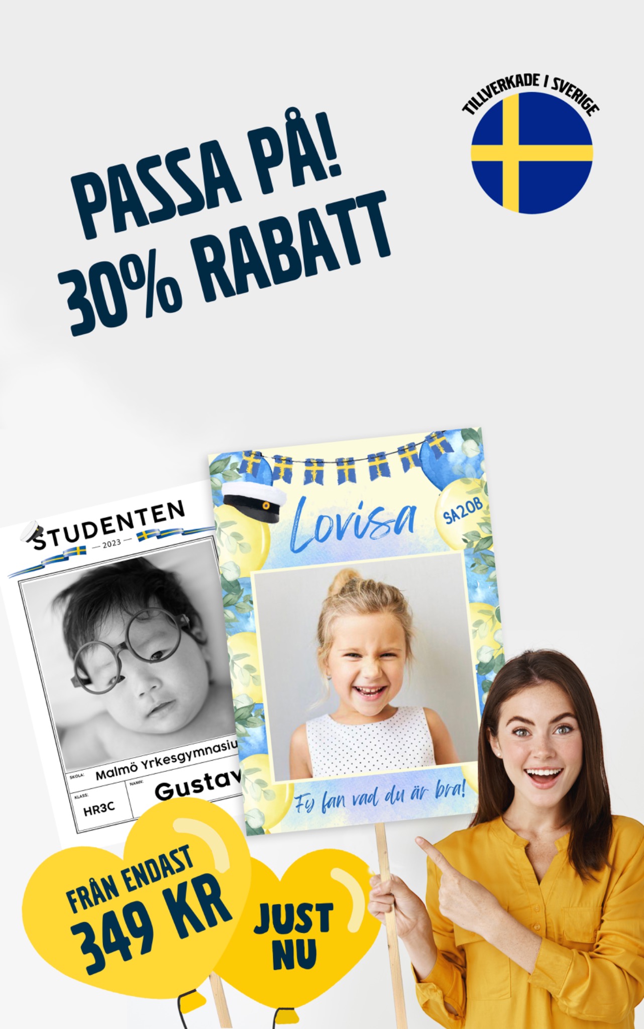 Studentskyltsbutiken Facebook ad from Jan 1, 2026