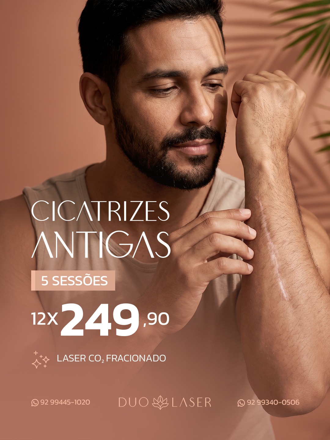 Duolaser Estética Facebook ad: Chame no WhatsApp.