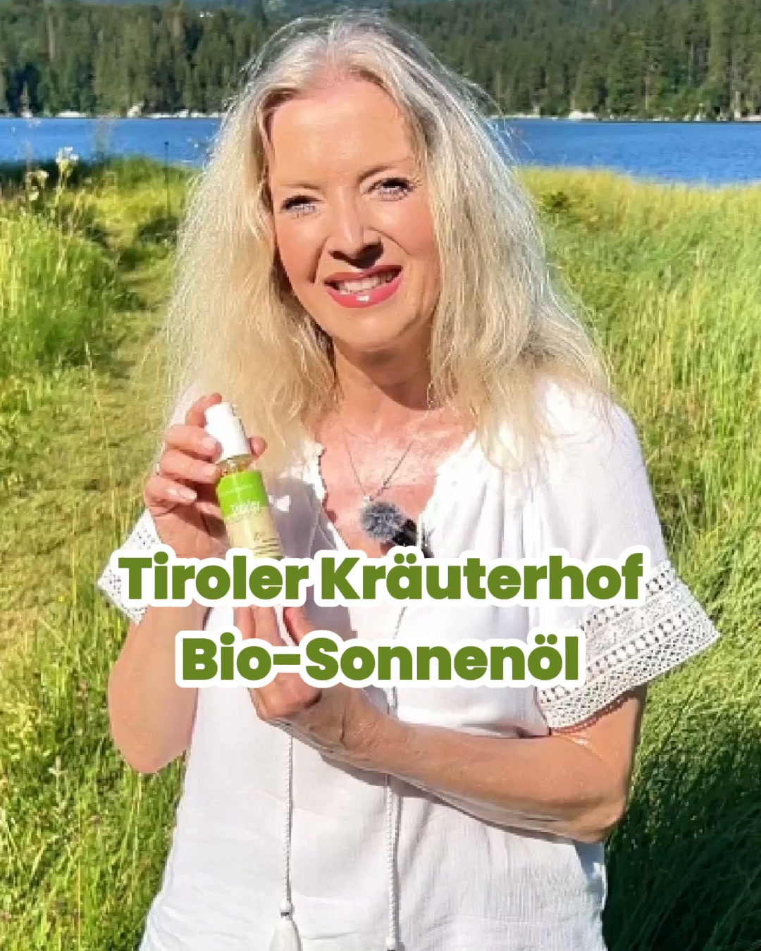 Tiroler Kräuterhof Naturkosmetik Facebook ad: Bio-Sonnenöl