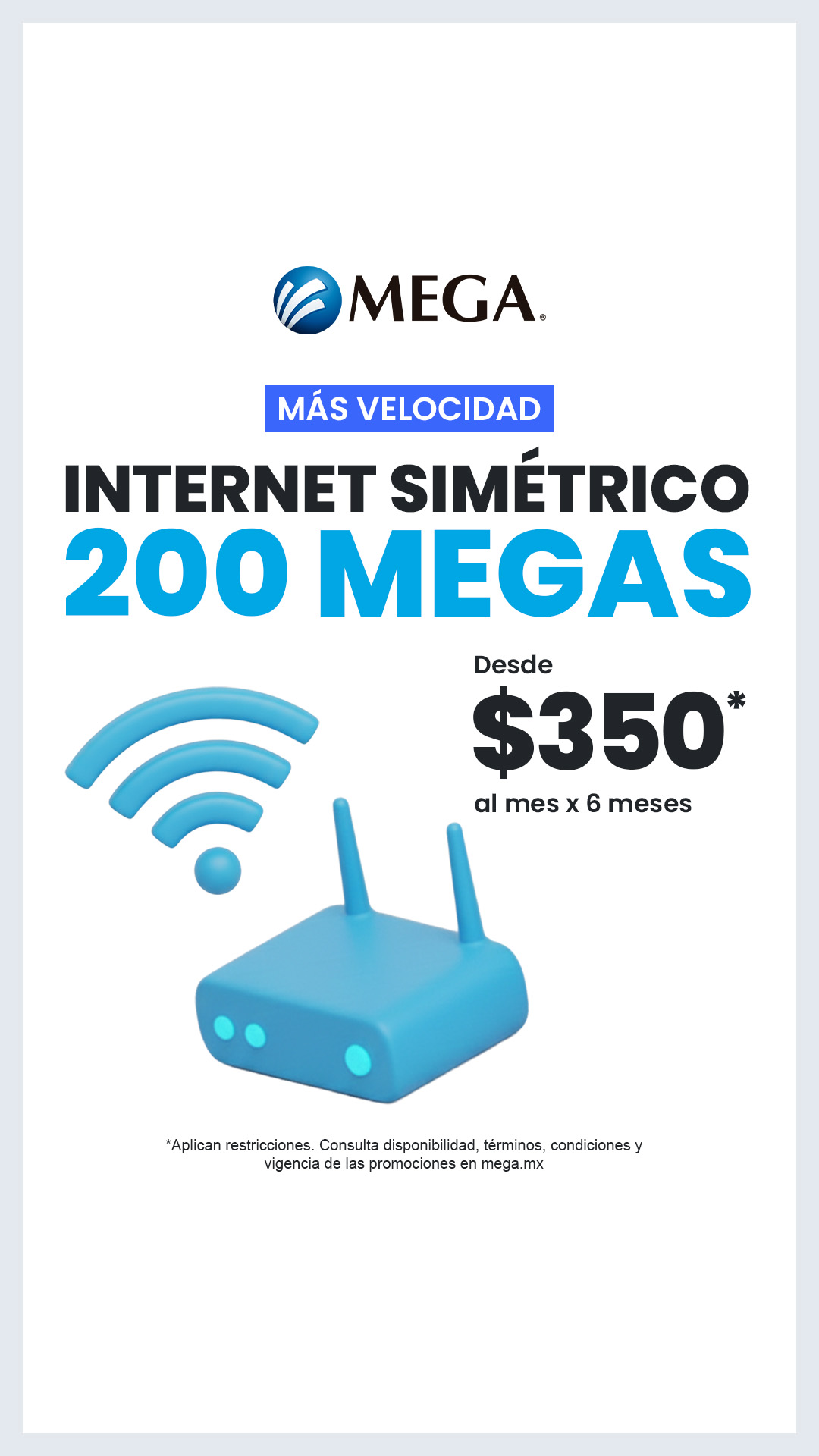 Megacable, Conectamos tu vida Facebook ad