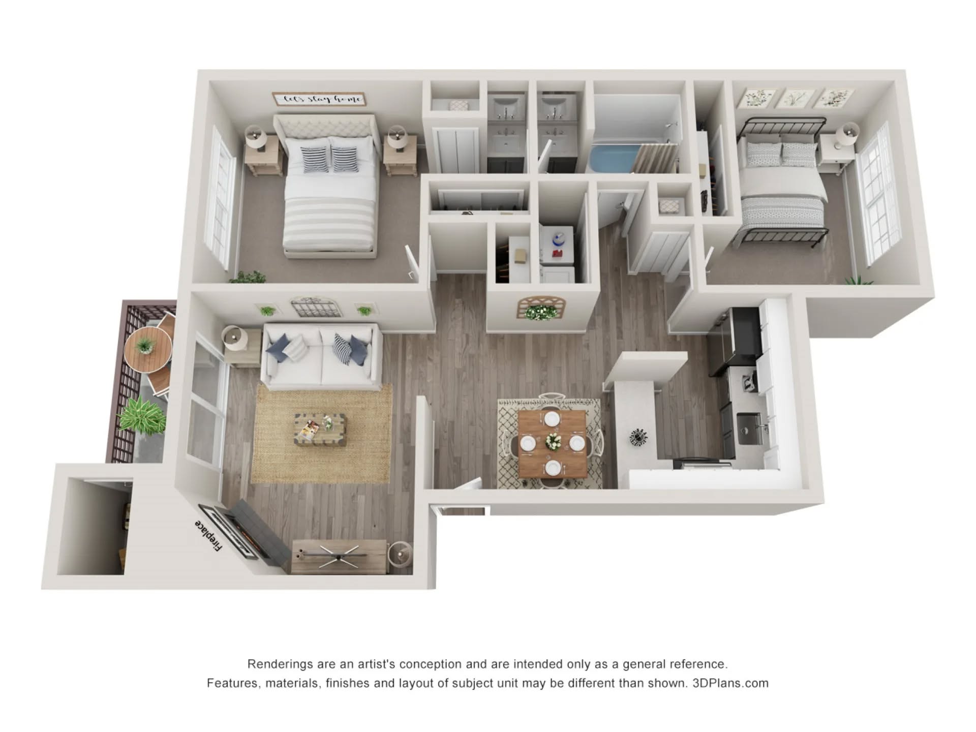 Align Apt Facebook ad: 2 Beds 1 Bath Apartment