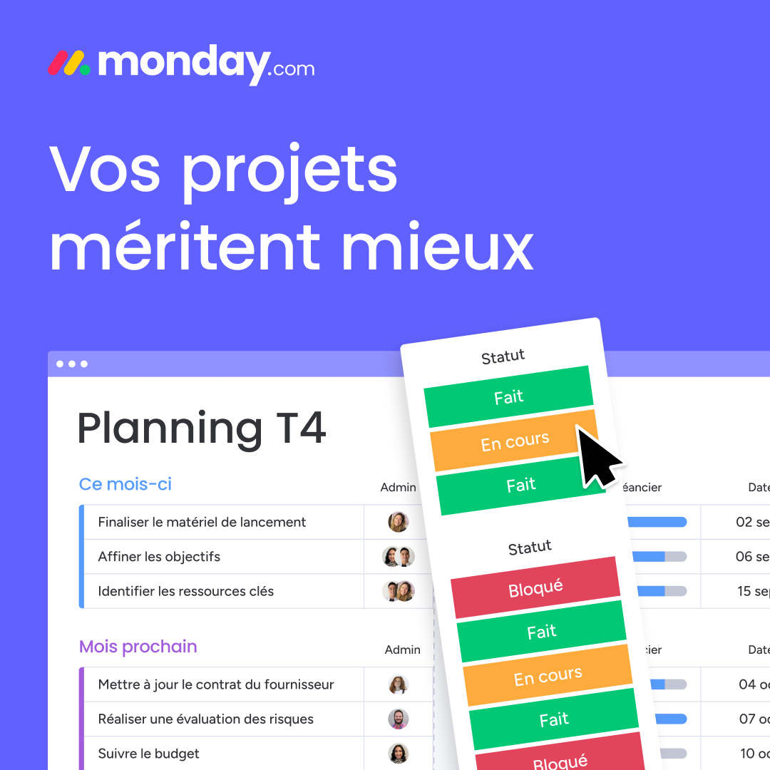 monday.com Facebook ad