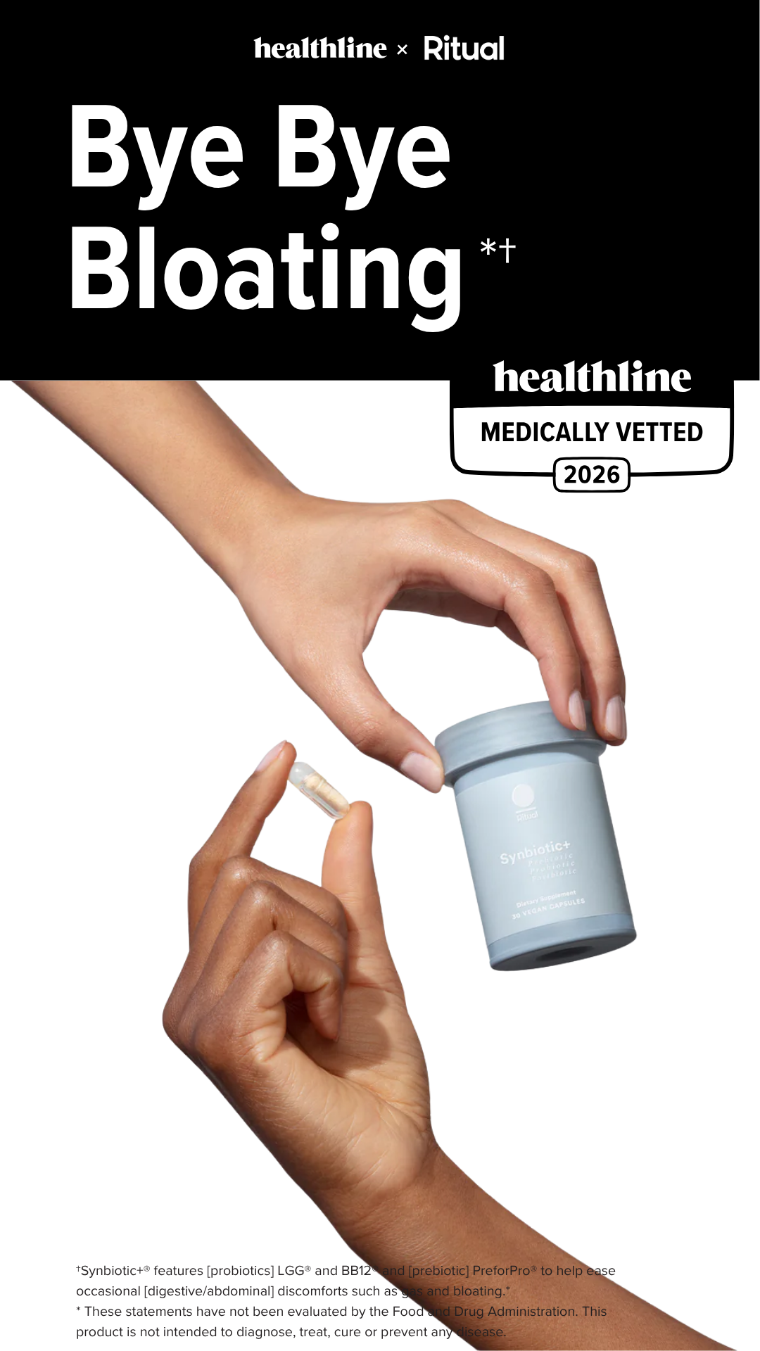 Healthline Facebook ad: Healthline Approved Synbiotic