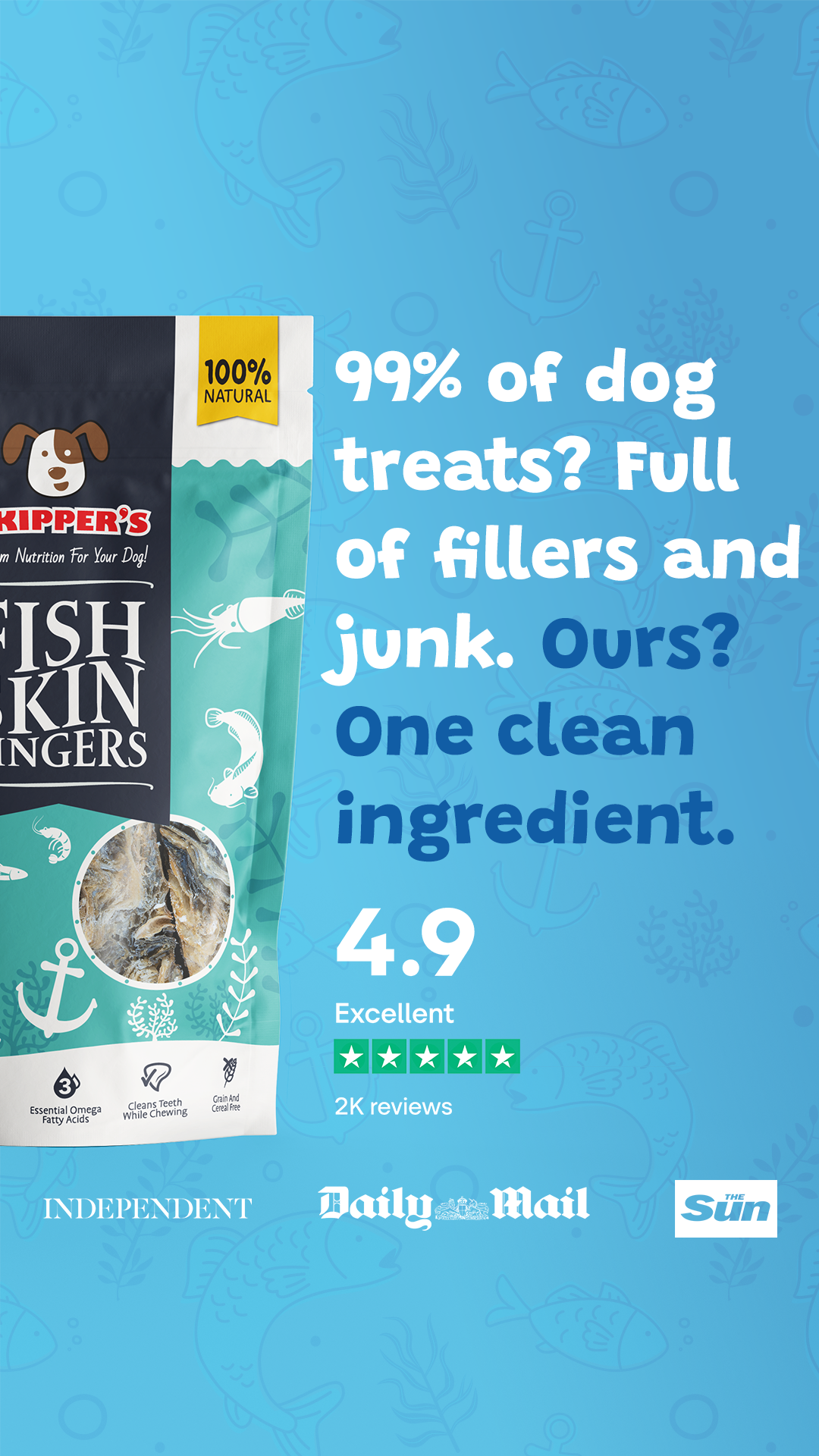 Skipper's Pet Products Facebook ad
