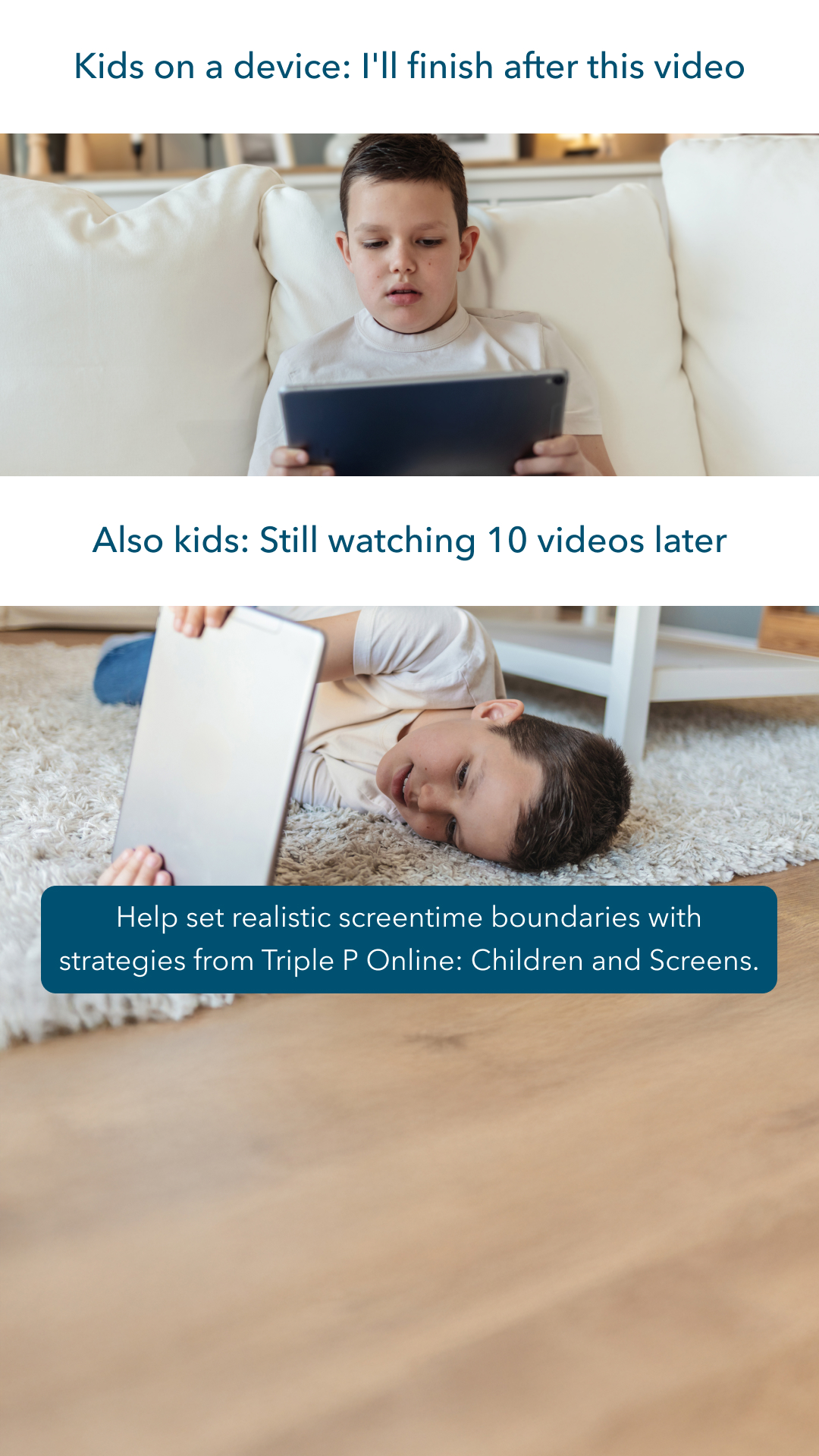 Triple P - Positive Parenting Program Facebook ad