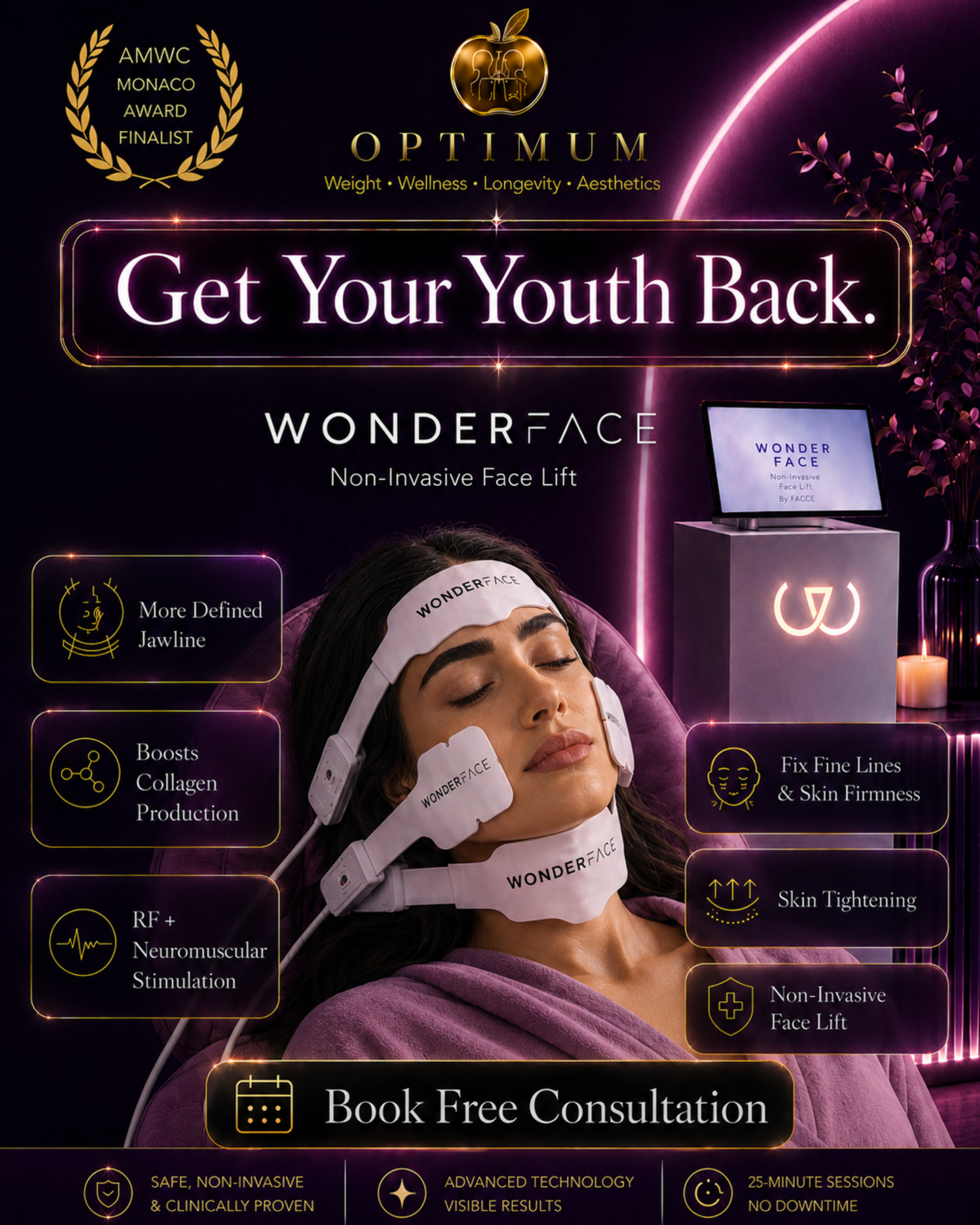 Optimum Clinics Oman Facebook ad from Jun 11, 2026