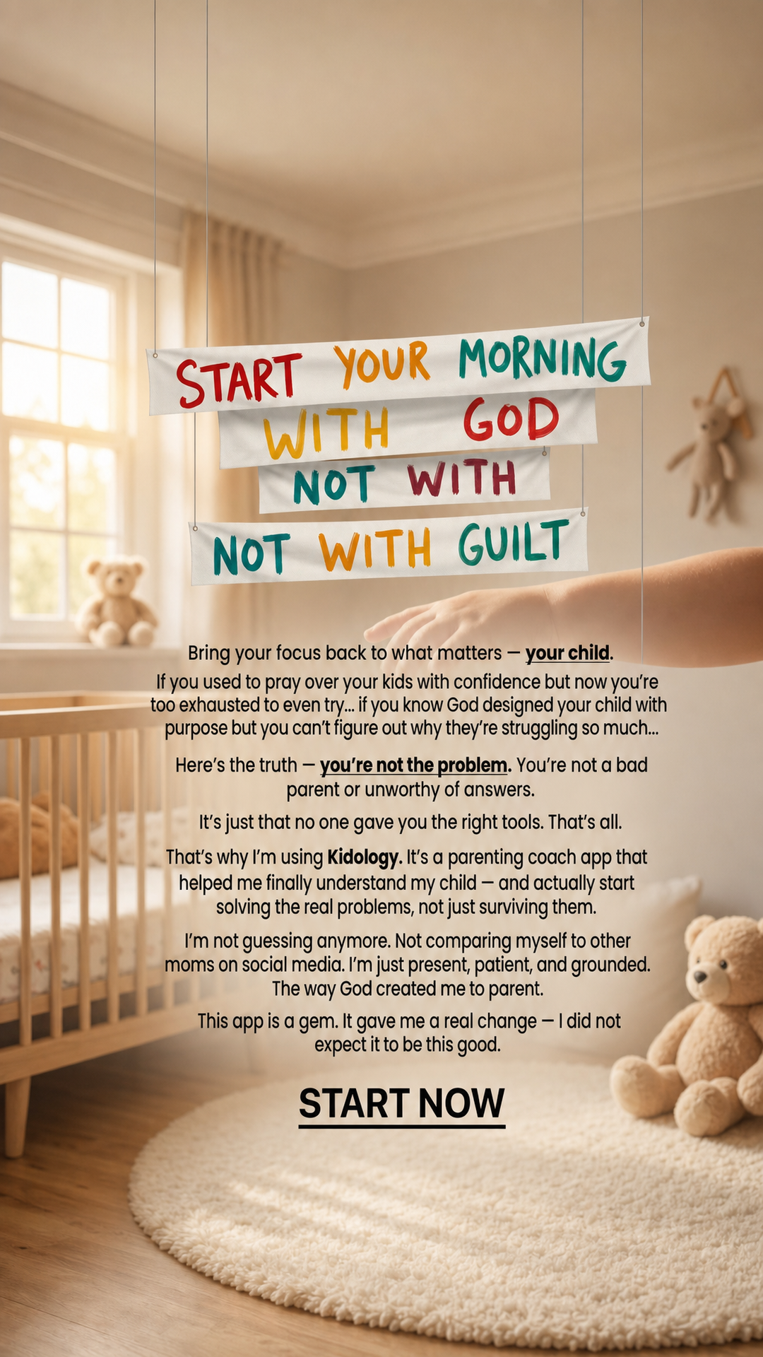 Kidology - Raising with faith Facebook ad