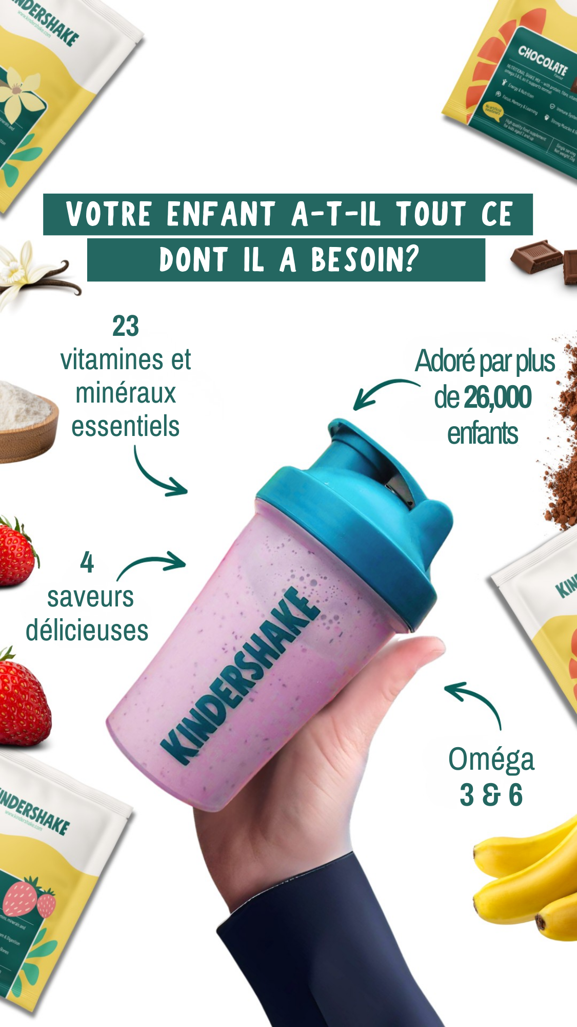 Kindershake Facebook ad
