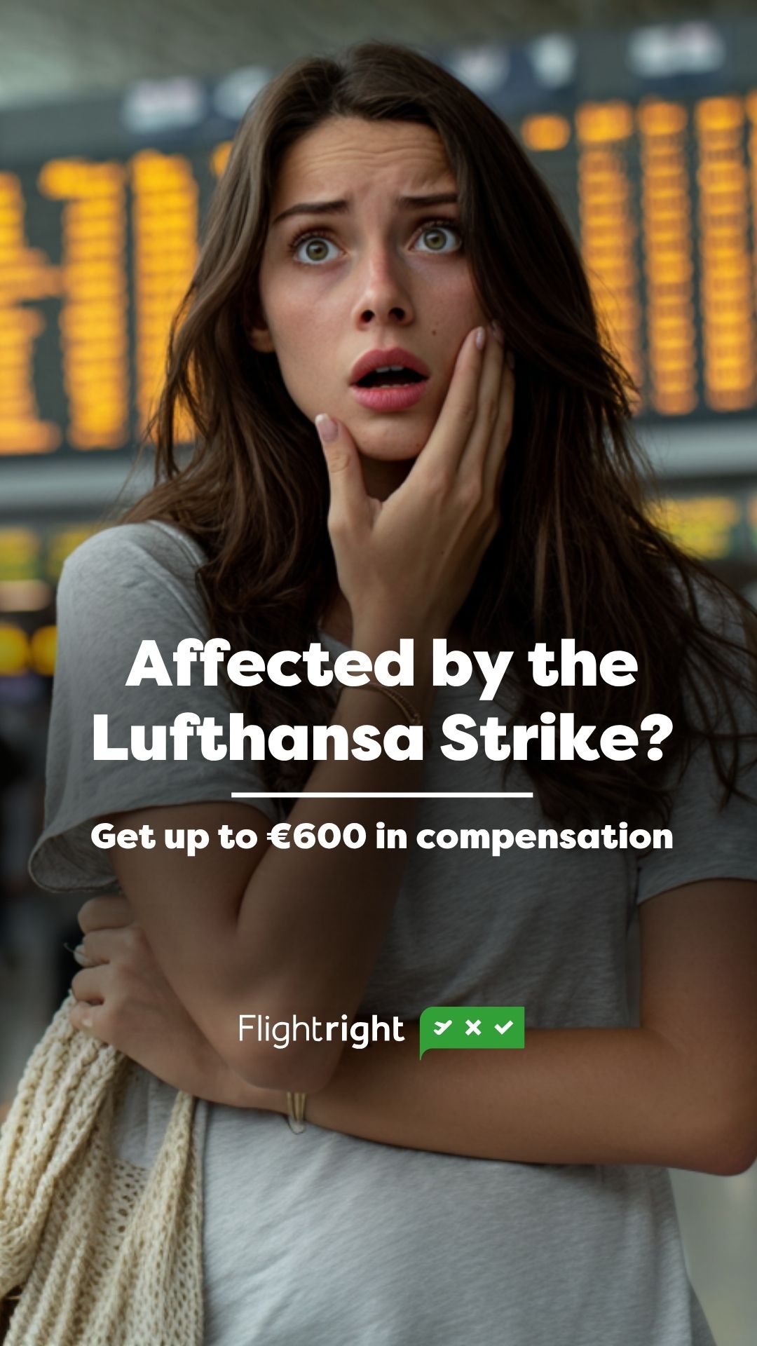 Flightright Facebook ad