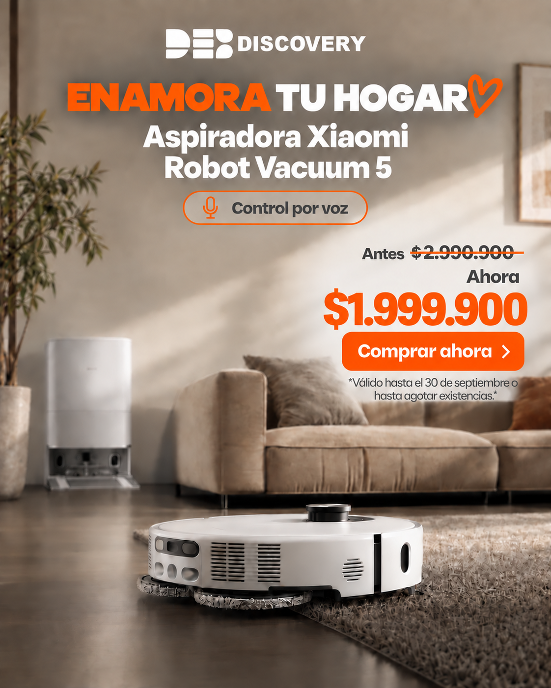 discovery.eb Facebook ad: Relájate, la verdadera limpieza inteligente ha llegado