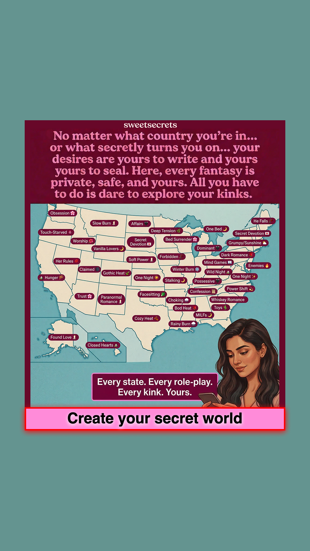 Sweetsecrets Facebook ad
