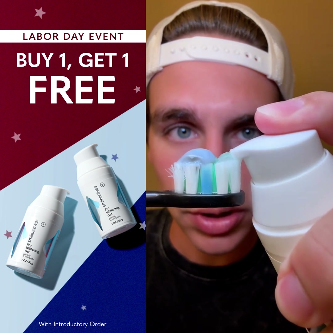 smileactives Facebook ad: BUY 1, GET 1 FREE!