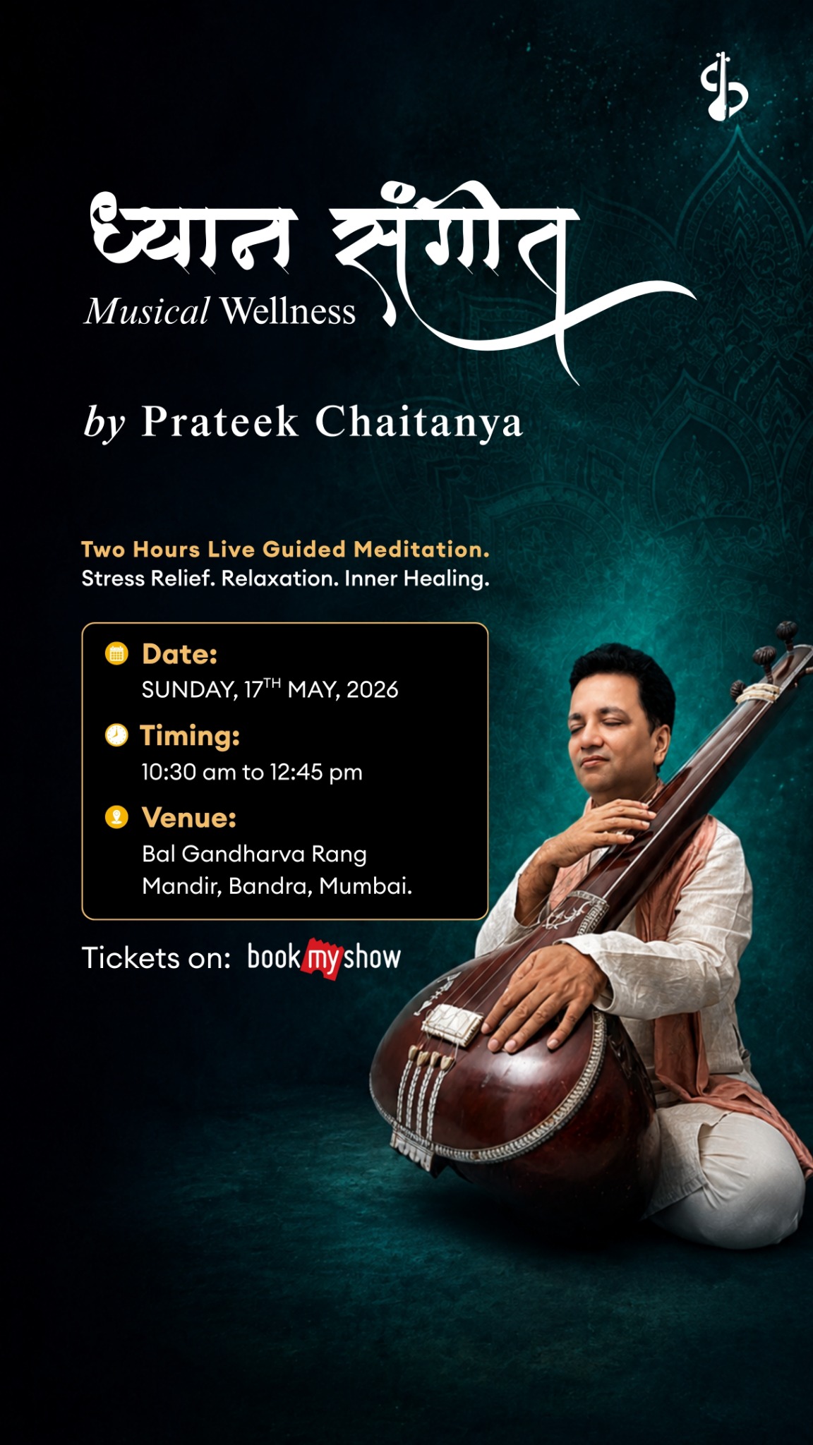 Prateek Chaitanya Facebook ad: Dhyan Sangeet brings live classical music and guided…