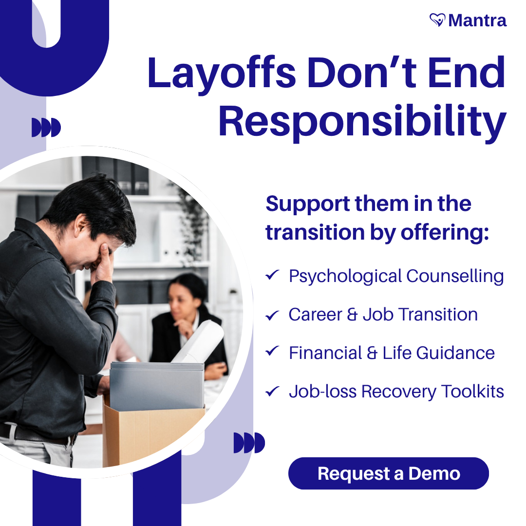 Mantra Care Facebook ad: HR Leaders: Support Employees Through Transitions